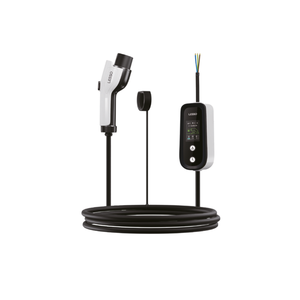 LESSO EV Charger 7kW Single Phase | AC Electric Vehicle Charger | EGYPTA GROUP Authorized Distributor of LESSO EV Chargers in Egypt | إيجيبتا جروب موزع معتمد لشواحن السيارات الكهربائية LESSO في مصر