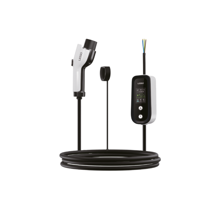 LESSO EV Charger 7kW Single Phase | AC Electric Vehicle Charger | EGYPTA GROUP Authorized Distributor of LESSO EV Chargers in Egypt | إيجيبتا جروب موزع معتمد لشواحن السيارات الكهربائية LESSO في مصر