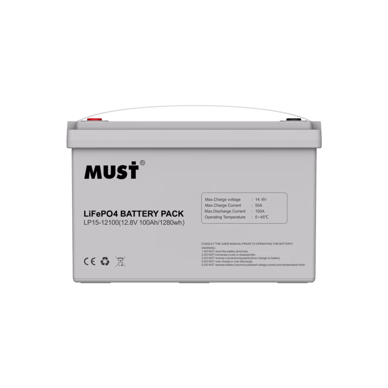 MUST LP1500 Series LiFePO4 Lithium Battery 50Ah–300Ah | EGYPTA GROUP Exclusive Agent for MUST Batteries and Inverters in Egypt / بطارية ليثيوم MUST LP1500 بتقنية LiFePO4 بسعات من 50 إلى 300 أمبير | إيجيبتا جروب الوكيل الحصري لبطاريات وإنفرترات MUST في مصر