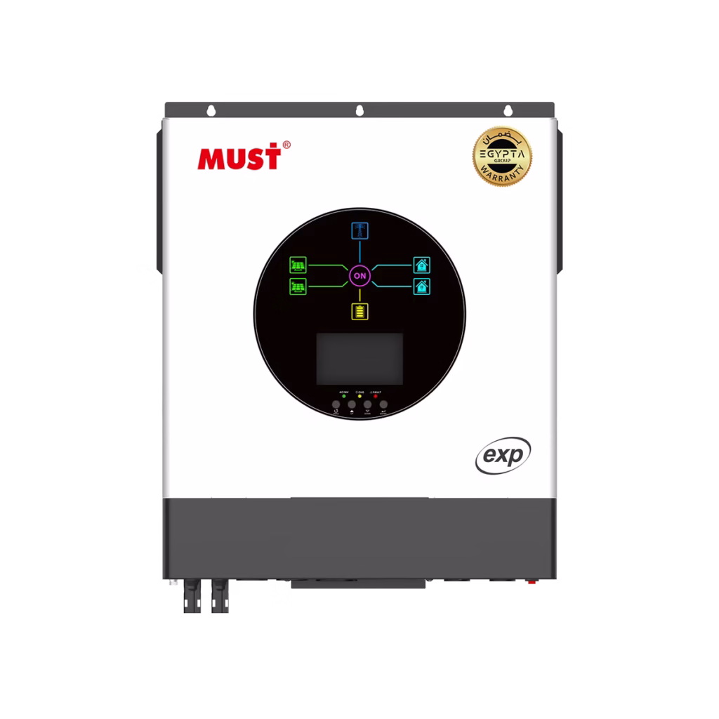 MUST PV1900 EXP Off-Grid Solar Inverter for independent solar power systems – EGYPTA GROUP exclusive agent for MUST batteries and inverters in Egypt | إنفرتر MUST PV1900 EXP أوف جريد لأنظمة الطاقة الشمسية المستقلة – إيجيبتا جروب الوكيل الحصري لبطاريات وإنفرترات MUST في مصر